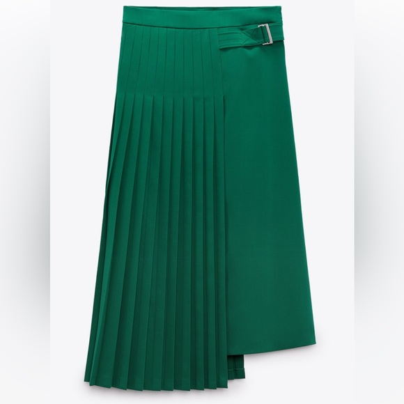 Zara BELTED PLEATED SKIRT LIMITED EDITION - Picture 9 of 13